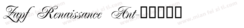 Zapf Renaissance Ant字体转换